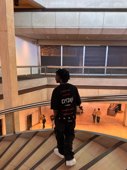 HEBREW CLUB T - SHIRT BLACK
